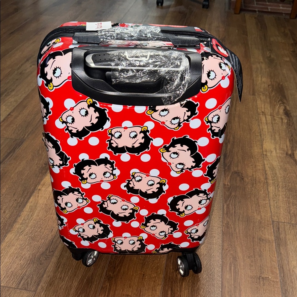 Red Polka Dot Betty Boop Luggage - Picture 3 of 4